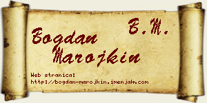 Bogdan Marojkin vizit kartica